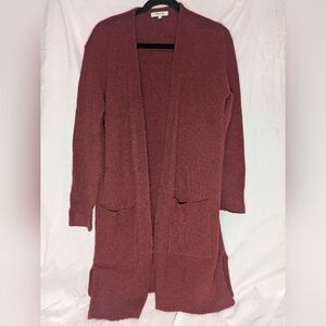 Madewell Kent Cardigan In Deep Red, Size XS